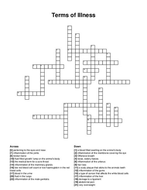 illness crossword clue|disease crossword clue 11 letters.